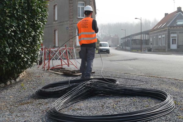 Pose de la fibre par voie souterraine