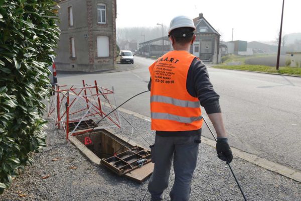 Pose de la fibre par voie souterraine