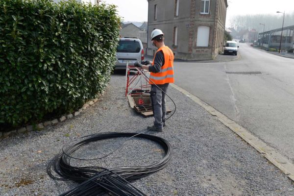 Pose de la fibre par voie souterraine